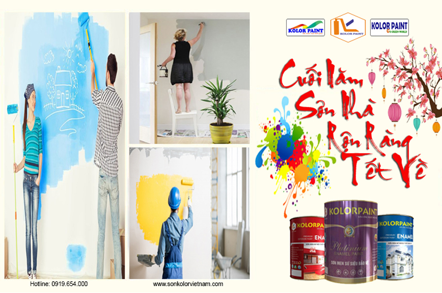 CUỐI NĂM SƠN NHÀ RỘN RÀNG TẾT VỀ